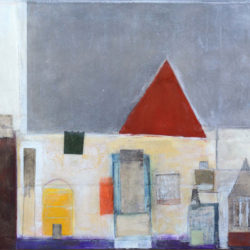 TA Harris, Tom, artist, The Towns series, mixed media, yakima, new materials, paintings composition, construction, assemblage, set, collage, encaustic, color, frottage, whimsical, Guggenheim